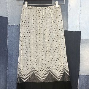 Vintage Knitted Mid Length Elastic Waist Skirt Sz M/L